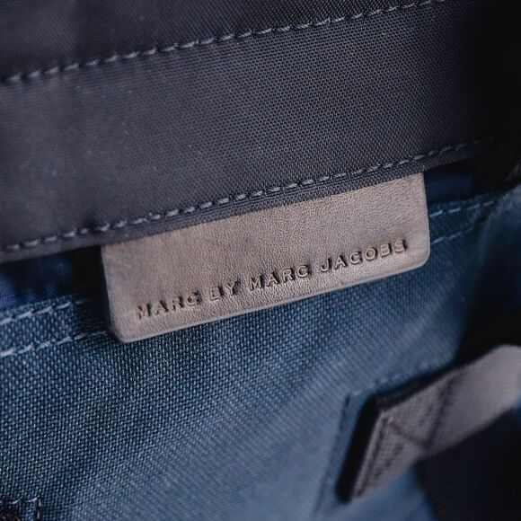 NWT Marc Jacobs Men's Travel School Nylon Backpack Navy $295+ - Picture 9 of 11